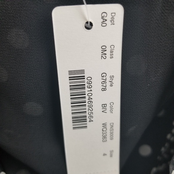 J.Crew Silk One Shoulder Bow Polka Dot Top NWT - Picture 6 of 8